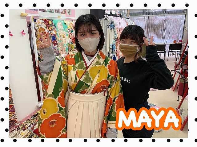 【TAKAZEN奈良店】23日♡レトロでクリームの袴が可愛いオシャレな袴姫ちゃんご来店♡