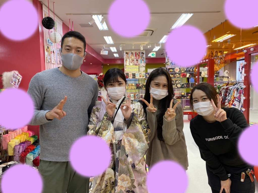 TAKAZEN　タカゼン　くすみカラー　ピンク　振袖　成人式　レンタル　神戸