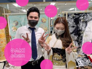 モード　キラキラ　振袖レンタル