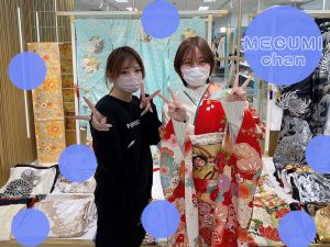おしゃれ　古典柄　振袖レンタル