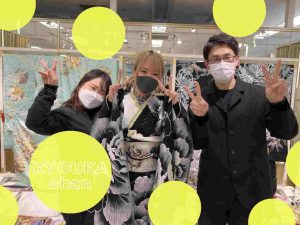 モード　キラキラ　TAKAZEN心斎橋店　振袖レンタル
