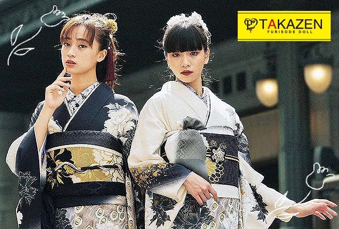 【TAKAZEN奈良店】孔雀のお振袖でイマドキヴィンテージコーディネートもできちゃう♡