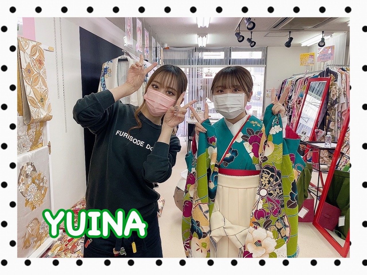 持ち込み袴　卒業式　奈良袴レンタル