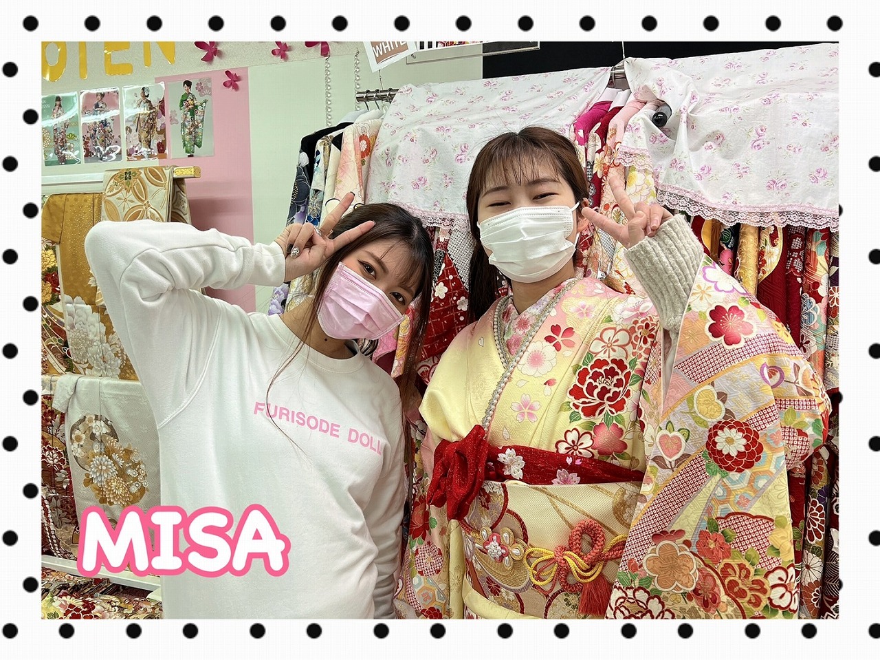 ピンク振袖　古典振袖　お写真プラン
