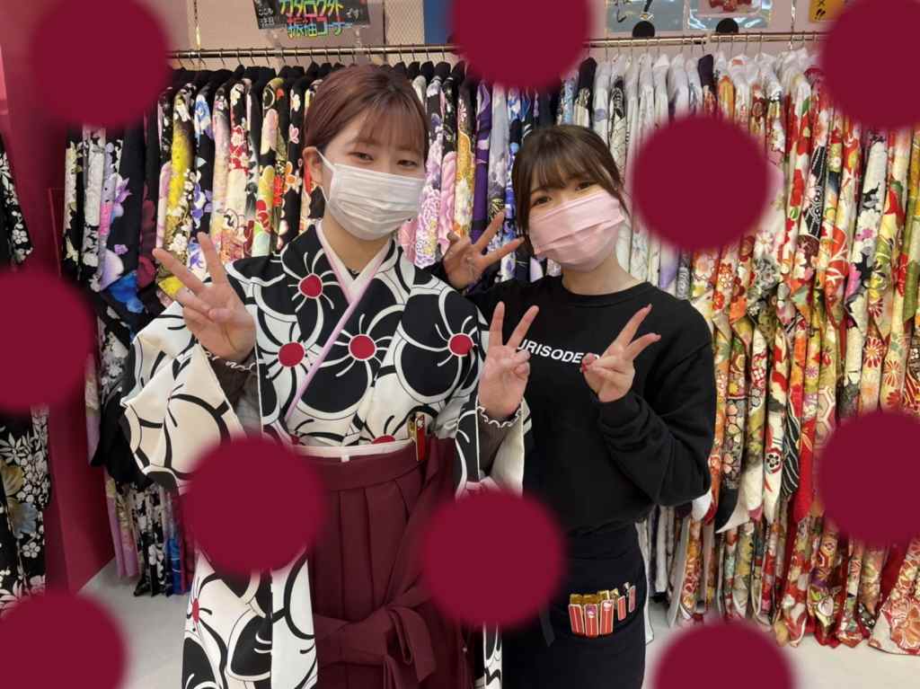 TAKAZEN　タカゼン　モード　黒色　青色　派手　キラキラ　振袖　成人式　レンタル