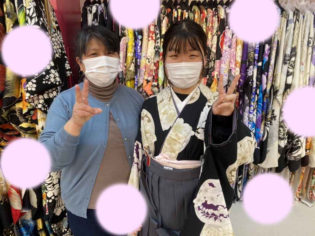 【TAKAZEN神戸店】♡24日　大人気☆玉城ティナちゃん着用のくすみカラーの袴姫ちゃん♡