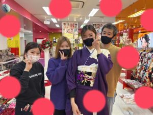TAKAZEN　タカゼン　ジャパンモード　紫色　　派手　シンプル　振袖　成人式　レンタル