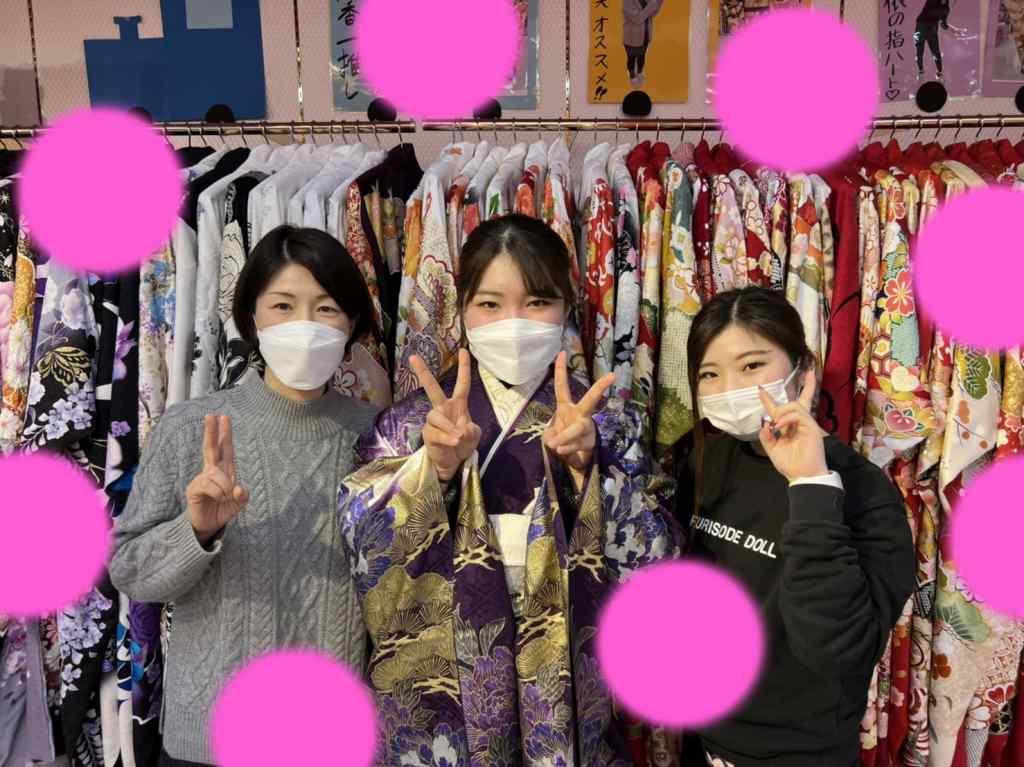 TAKAZEN　タカゼン　モード　黒色派手　キラキラ　振袖　成人式　レンタル