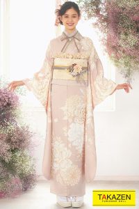 振袖　可愛い　くすみカラー　成人式