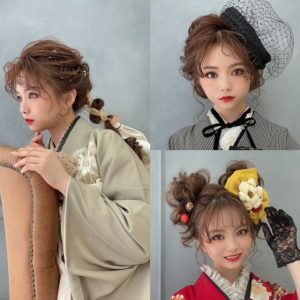 ヘアアレンジ　卒業式ヘア　可愛い　イマドキ　ゆるふあ