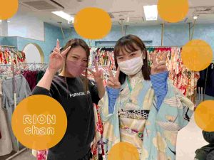 レトロ　鶴振袖　TAKAZEN心斎橋店　　振袖レンタル