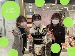 ヴｨンテージ　くすみ　振袖レンタル