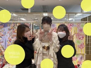 くすみ　フリル　振袖レンタル