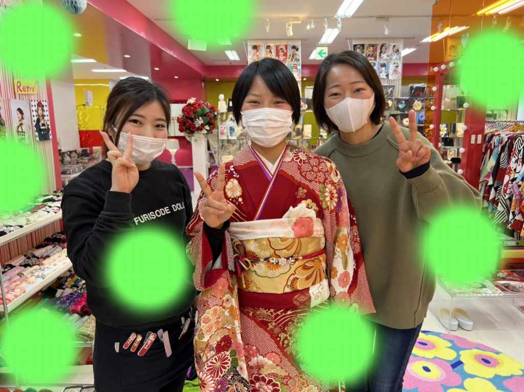 TAKAZEN　タカゼン　振袖　成人式　レンタ　古典柄　赤　
