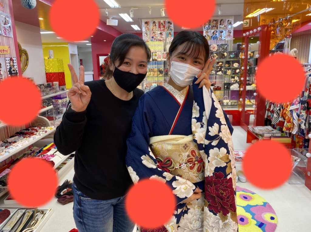 【TAKAZEN神戸店】♡13日　紺色×シンプルでオシャレな大人っぽい振袖姫ちゃん♡【姫路展示会最終日♡】