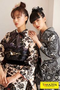 振袖　可愛い　ヴィンテージ　茶色　ブラウン