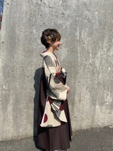 可愛い　袴　卒業式