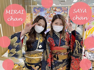 ♡【TAKAZEN心斎橋店】03日　大阪・なんばで一番目立つキラキラ2023年成人お友達姫ちゃん＆袴姫ちゃん♡