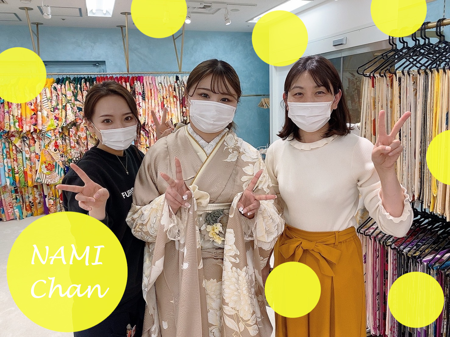 ♡【TAKAZEN心斎橋店】30日　なんばのかわいい2023年成人のお振袖姫ちゃん♡