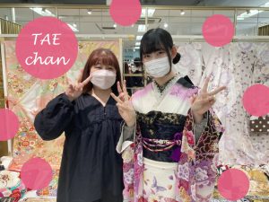 レトロ　フリル　振袖レンタル