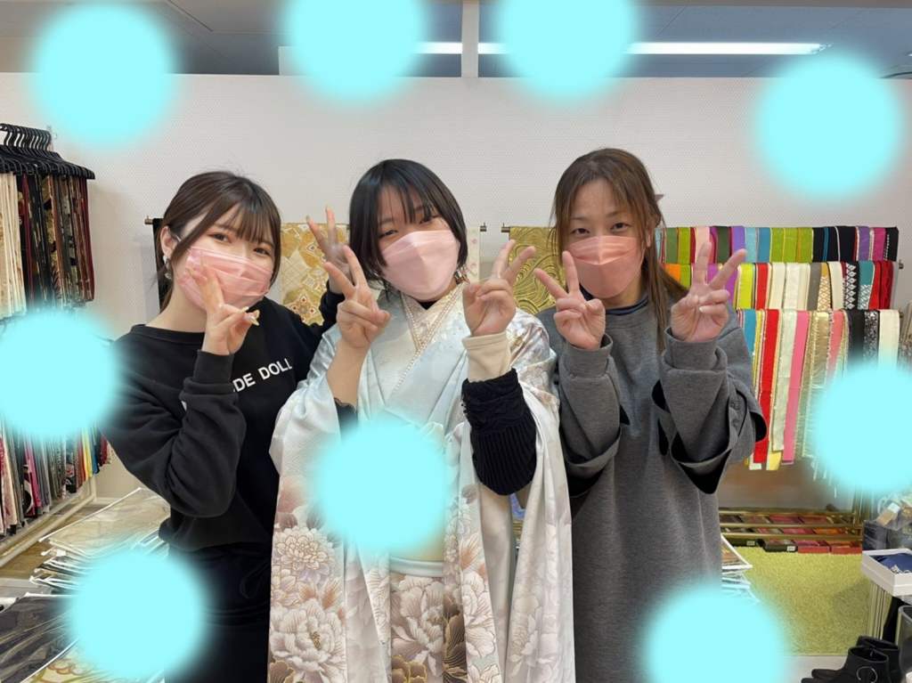 TAKAZEN　タカゼン　キラキラ　振袖　成人式　レンタル　水色　