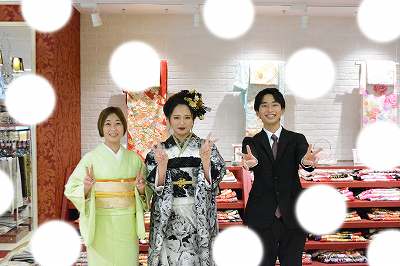 成人式　前撮り　梅田
