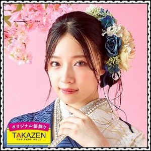 髪飾り　古典柄　振袖レンタル