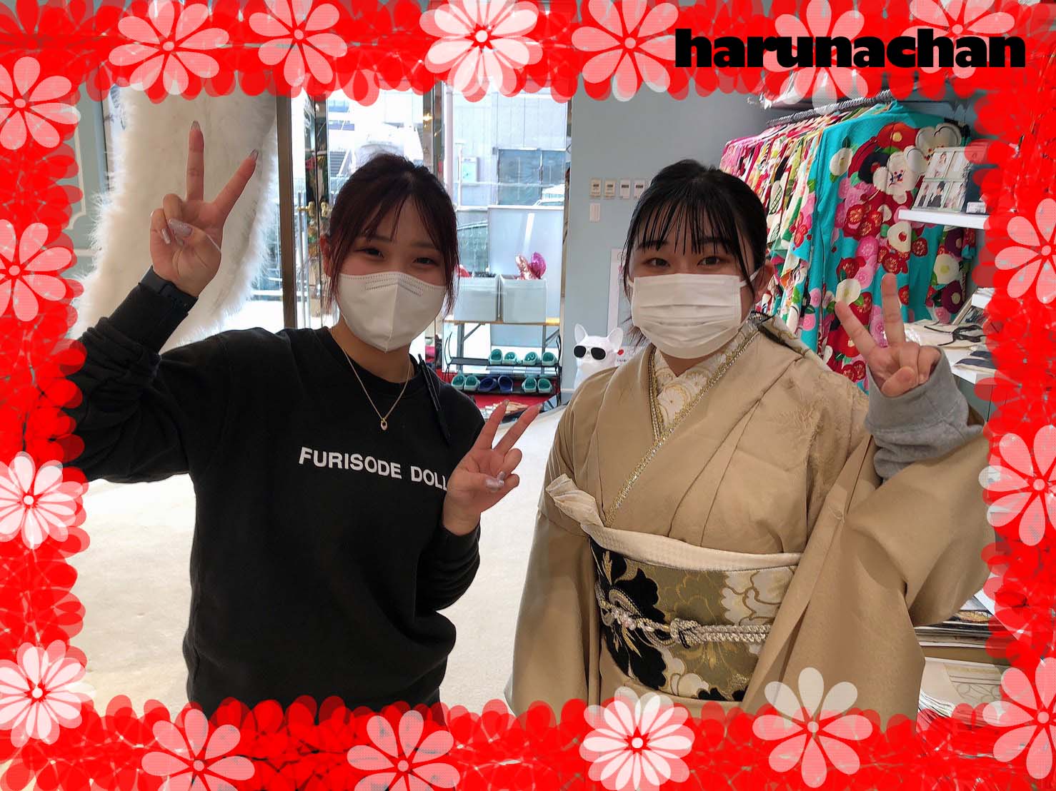 ♡【TAKAZEN堺店】2日　2023年成人とっても可愛いイマドキシンプル個性的振袖姫ちゃん♡