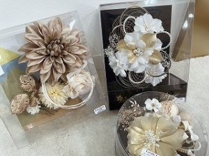 モード　水引き　髪飾り