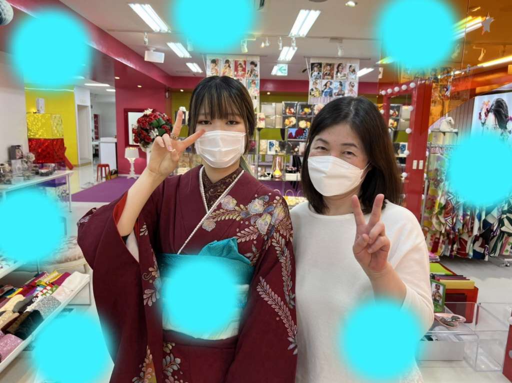 TAKAZEN　タカゼン　振袖　成人式　レンタル　持ち込みショット　ママ振袖