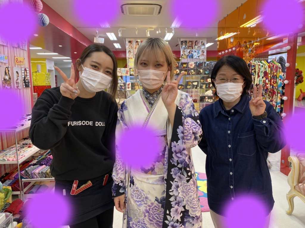 TAKAZEN　タカゼン　派手　キラキラ　振袖　成人式　レンタル　紫　