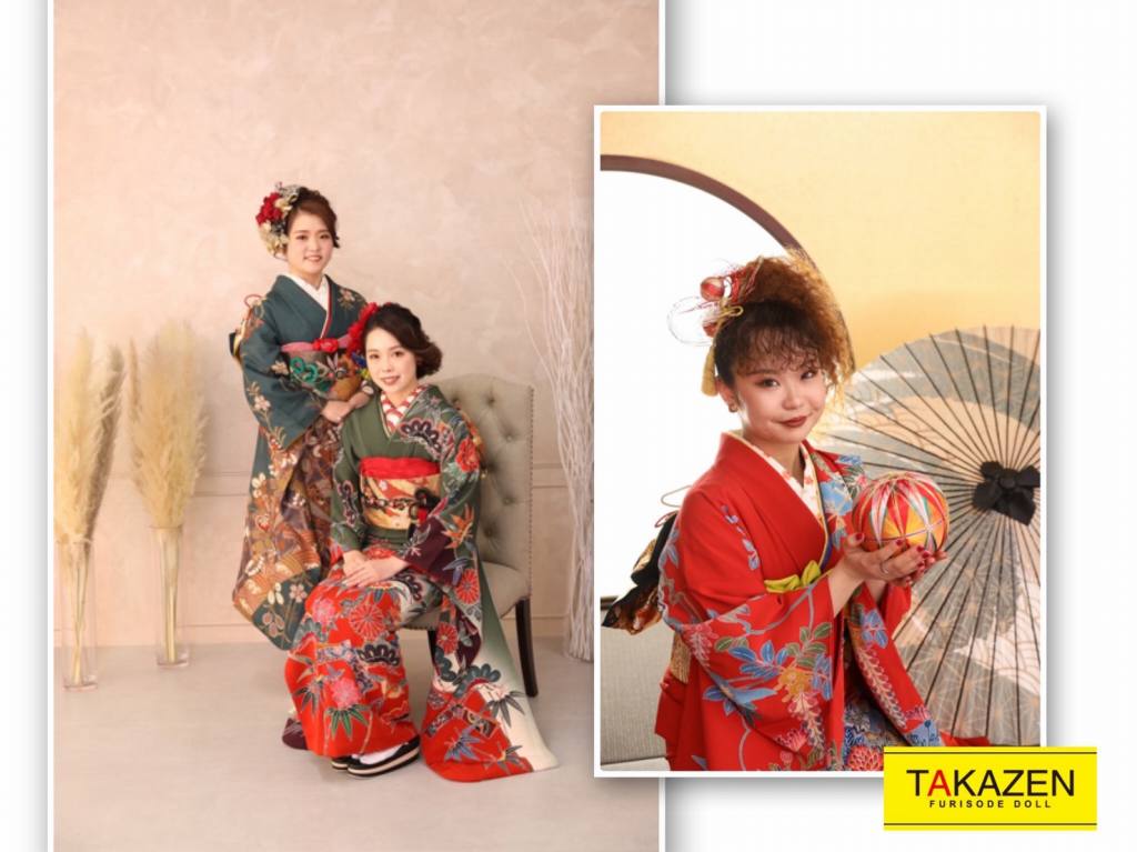TAKAZEN　タカゼン　　前撮り　ママ振　神戸　三宮　振袖　成人式　レンタル