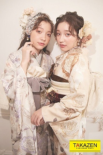 妹割　フリル　振袖レンタル