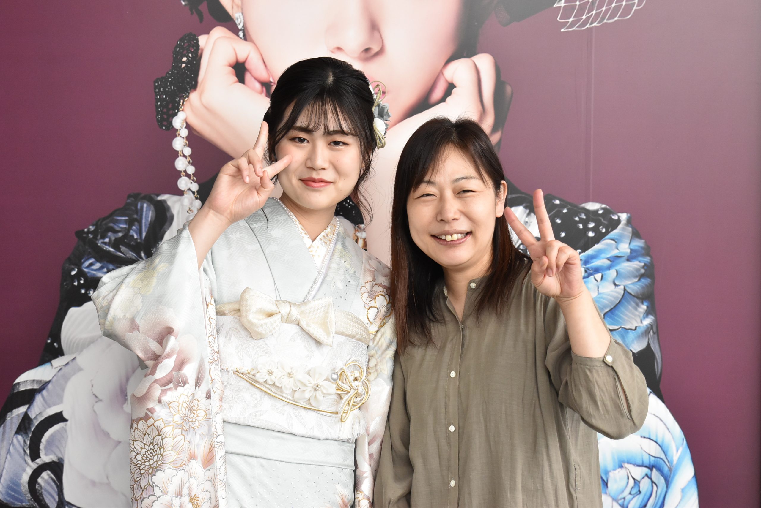 成人式　振袖　前撮り撮影会　ご家族様ショット