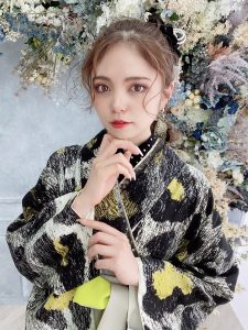 ヒョウ柄　個性派　卒業式