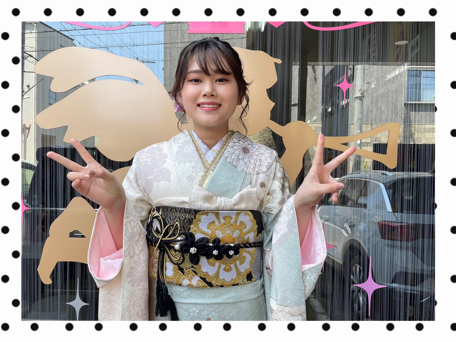 ８日♡2023年成人のオシャレでかわいい振袖姫ちゃんの前撮り撮影会♡