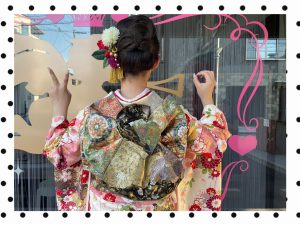 成人式　振袖　レンタル　奈良　前撮り　成人式ヘア　前撮りヘア
