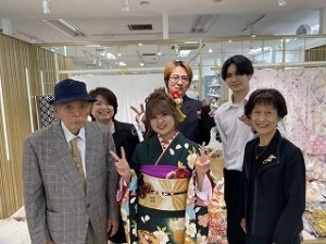 古典　フリル　振袖レンタル