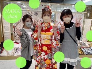 レトロ　赤　振袖レンタル