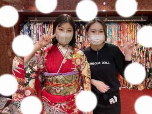 振袖　赤