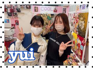 振袖　レンタル　奈良　古典柄　青　白　シンプル