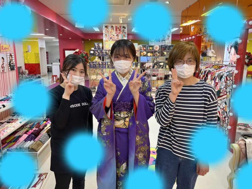 前撮り　振袖　TAKAZEN神戸店　かっこいい　持ち込みプラン ママ振袖
