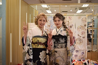 前撮り　振袖　撮影会　モード　姉妹