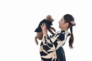袴　前撮り撮影会　ペットと撮影