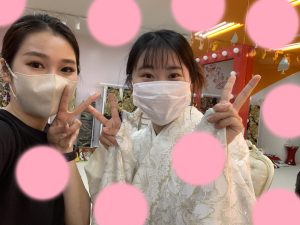 TAKAZEN神戸店　卒業式　袴　前撮り撮影会　イマドキ　カワイイ　白　レース