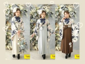 卒業式　袴　くすみカラー