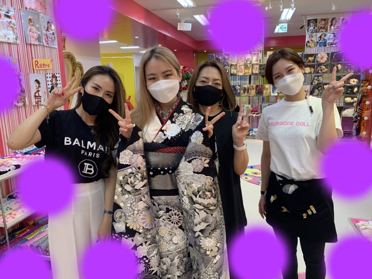 前撮り　振袖　撮影会　モード　成人式　キラキラ　派手　TAKAZEN神戸店　三ノ宮