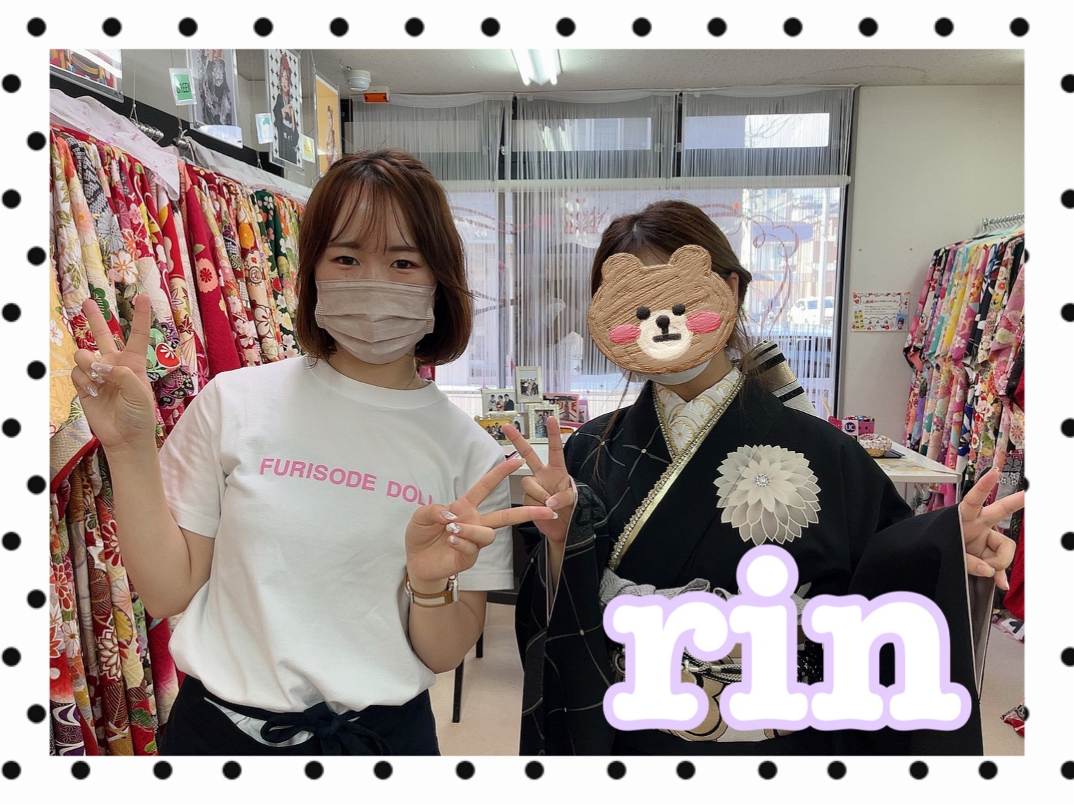 【TAKAZEN奈良店】２４日♡モノトーンコーデでイマドキかわいい２０２４年成人の振袖姫ちゃん♡