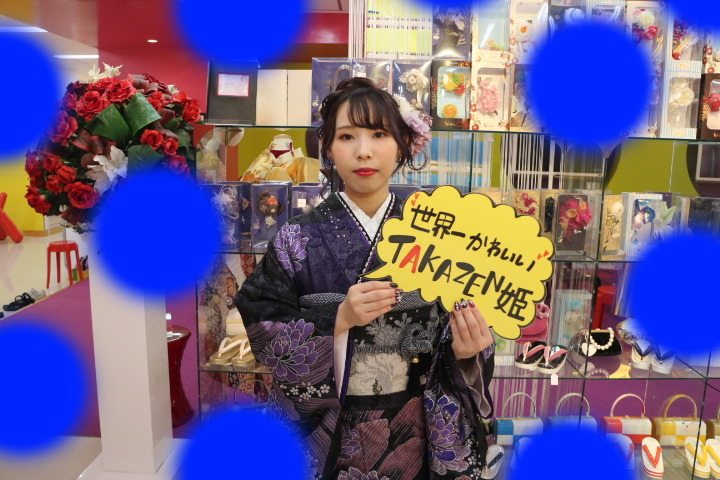 TAKAZEN神戸店　前撮り撮影会　イマドキ　カワイイ　コディネート　モード　振袖レンタル