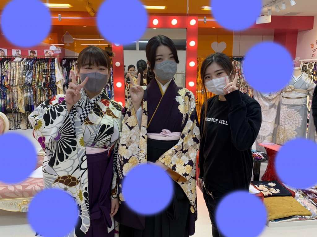 TAKAZEN神戸店　前撮り撮影会　イマドキ　カワイイ　古典　紫　黒　